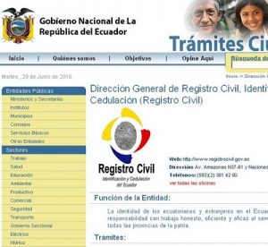 Servicio del Registro Civil Ecuador en el exterior ofrecerá servicios para migrantes